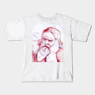 Snorri Sturluson Portrait | Snorri Sturluson Artwork | Line Art Kids T-Shirt